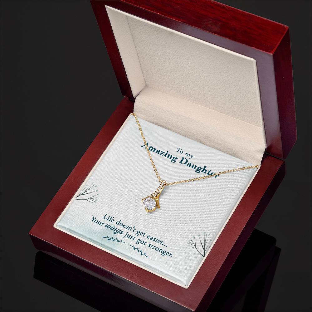 To My Amazing Daughter Alluring Beauty Necklace
