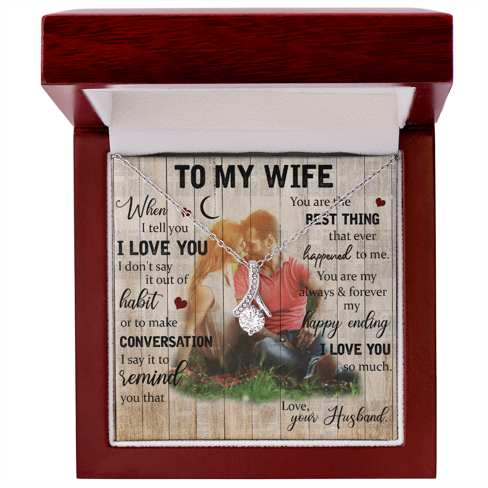 To My Wife Alluring Beauty Necklace