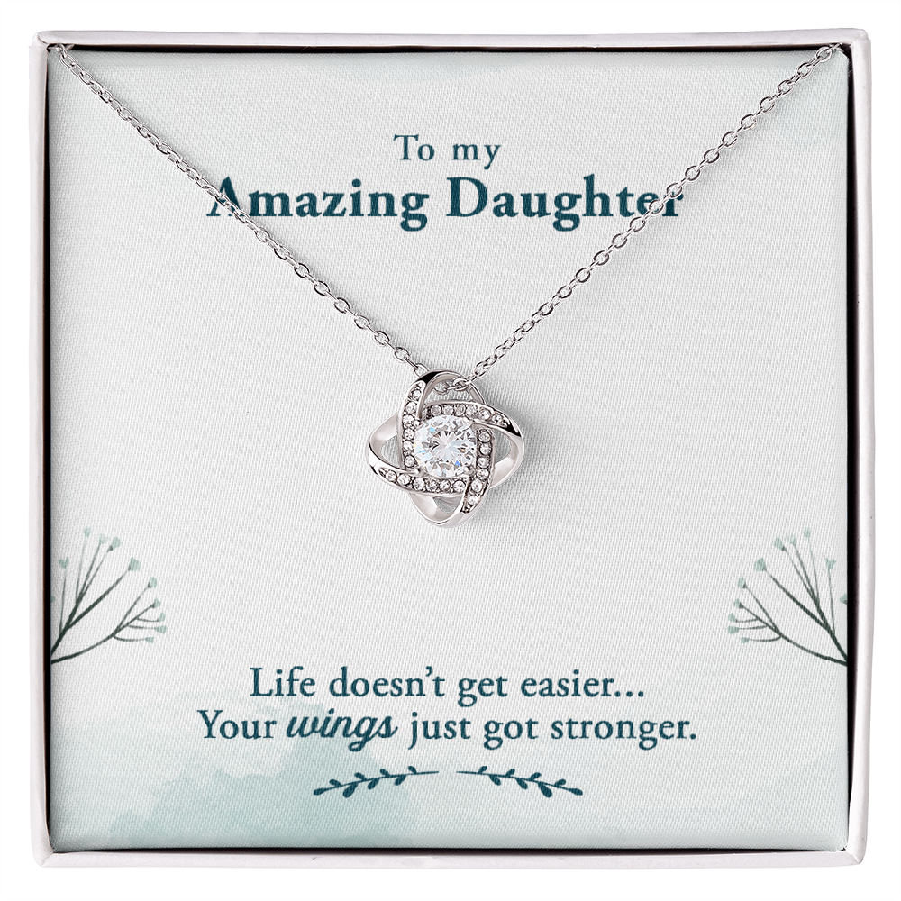 Love Knot Necklace - Yellow & White Gold Variants