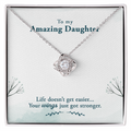 Love Knot Necklace - Yellow & White Gold Variants