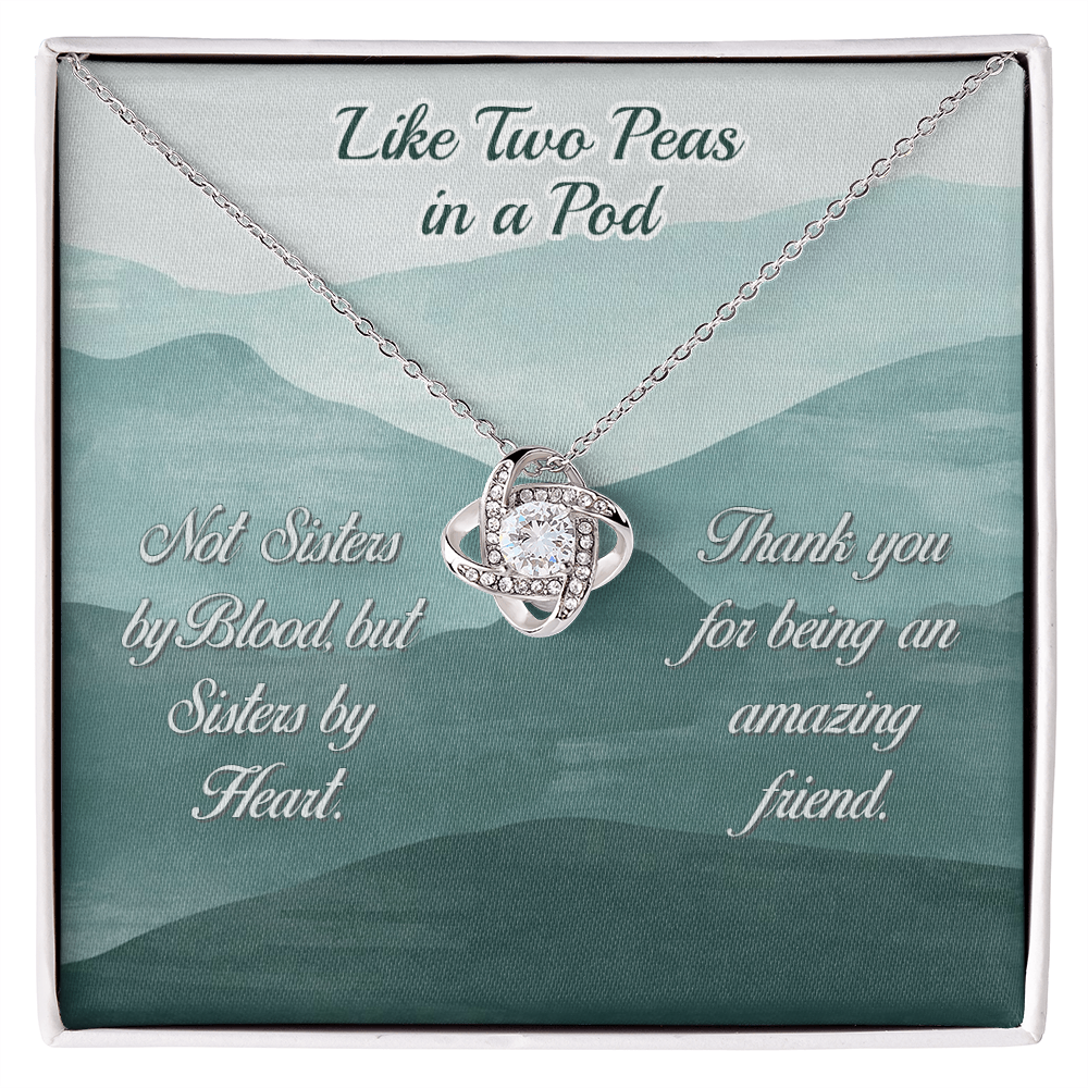 Love Knot Necklace - Yellow & White Gold Variants