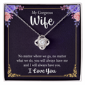 Love Knot Necklace - Yellow & White Gold Variants