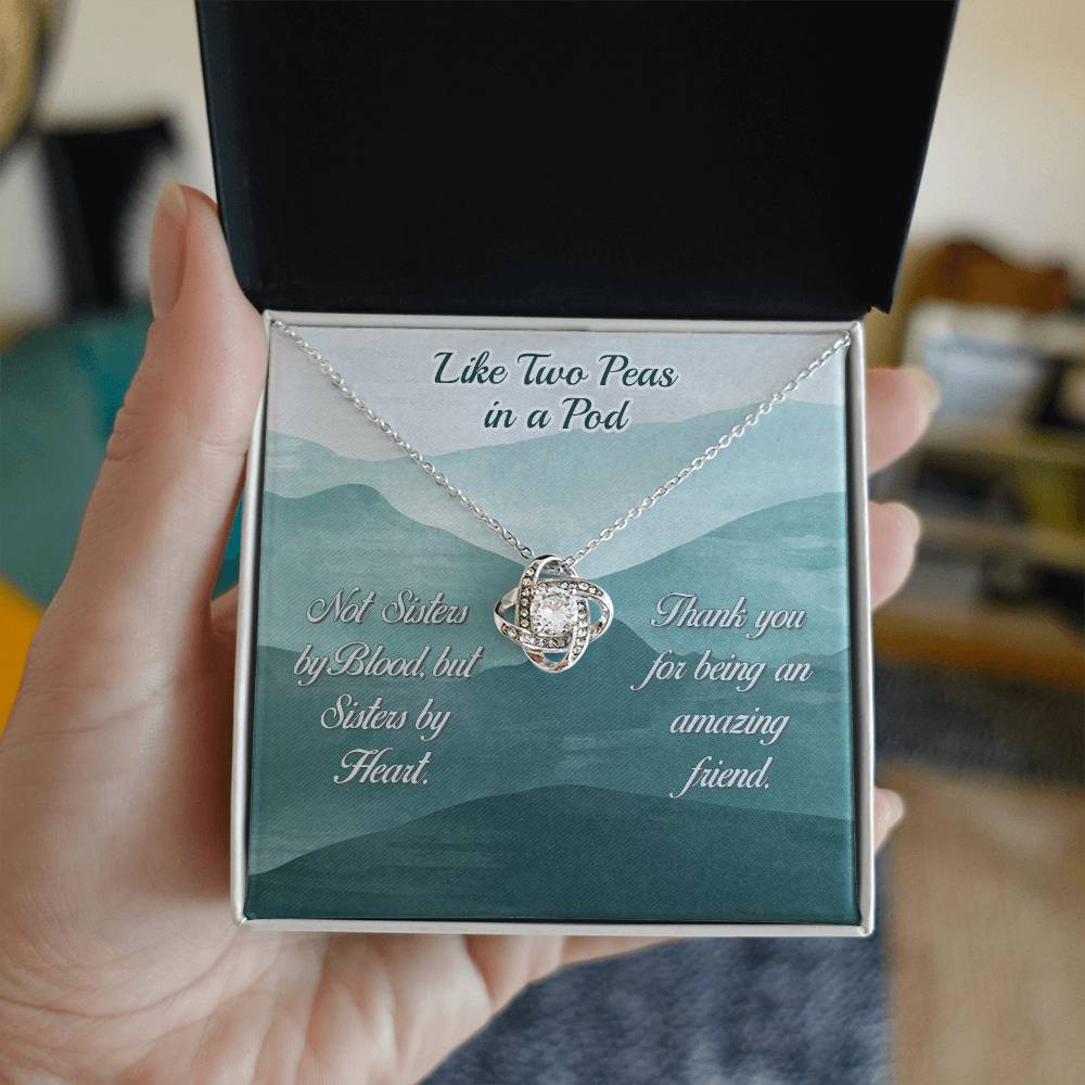 Love Knot Necklace - Yellow & White Gold Variants