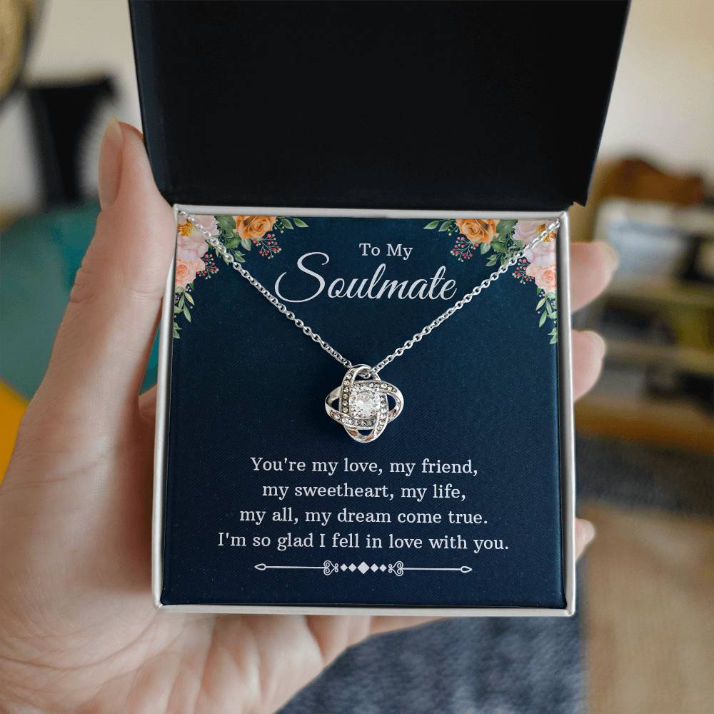 Love Knot Necklace - Yellow & White Gold Variants