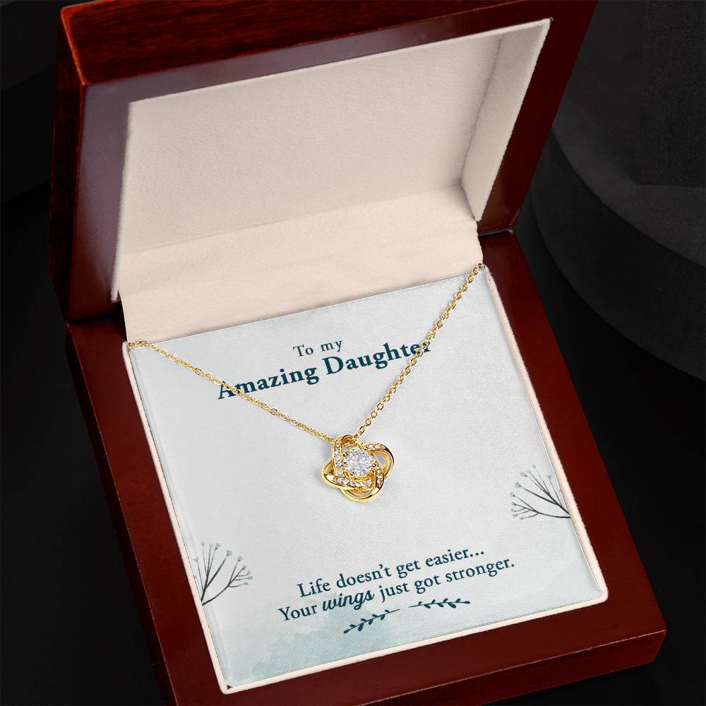 Love Knot Necklace - Yellow & White Gold Variants