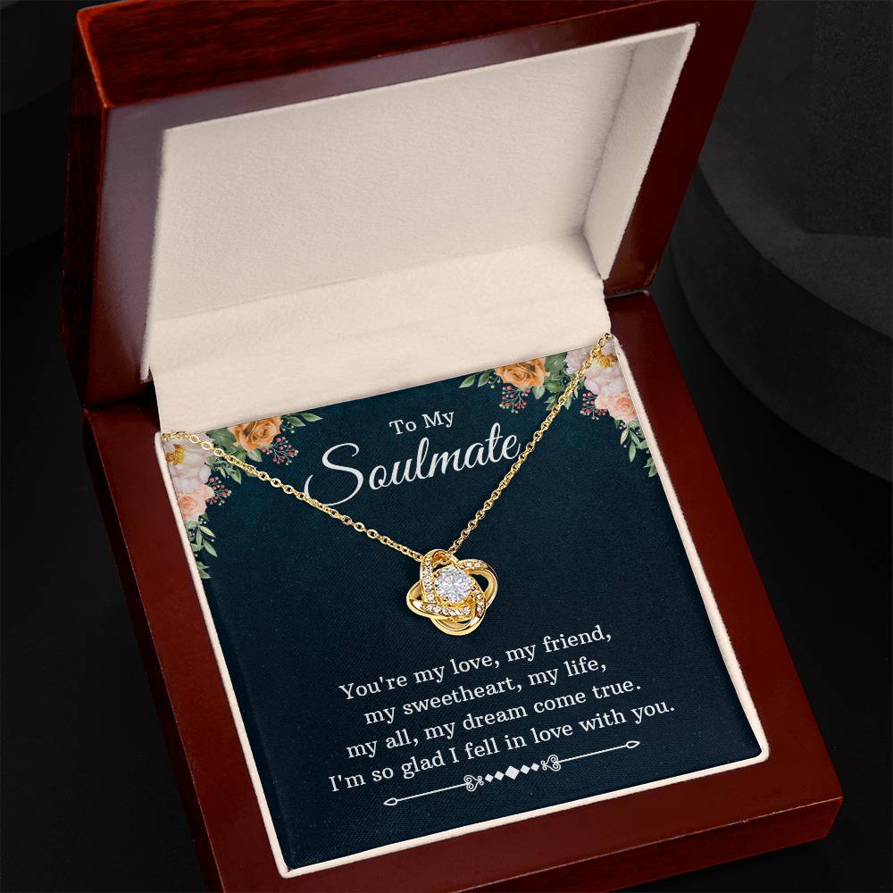 Love Knot Necklace - Yellow & White Gold Variants