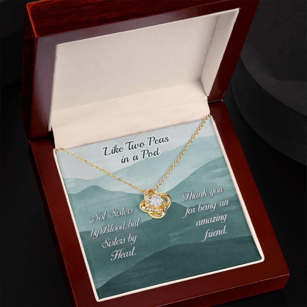 Love Knot Necklace - Yellow & White Gold Variants
