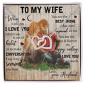 To My Wife Interlocking Hearts Necklace