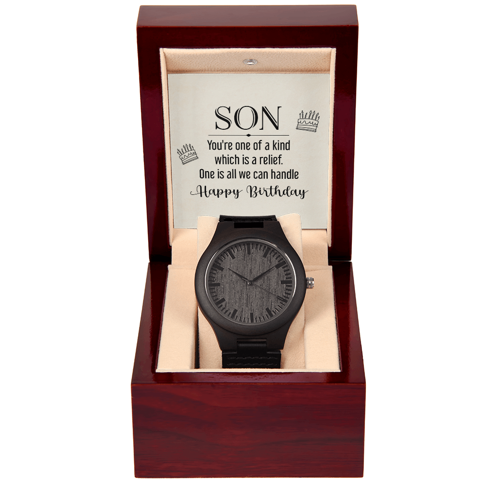 To My Son, One of a Kind Wooden Watch