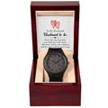 To My Husband-to-Be, Always by Your Side Wooden Watch