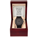 However Far We Wander Wooden Watch