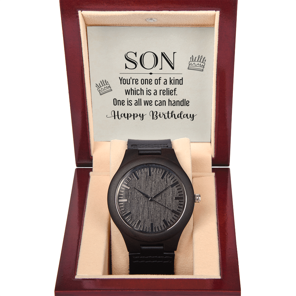 To My Son, One of a Kind Wooden Watch