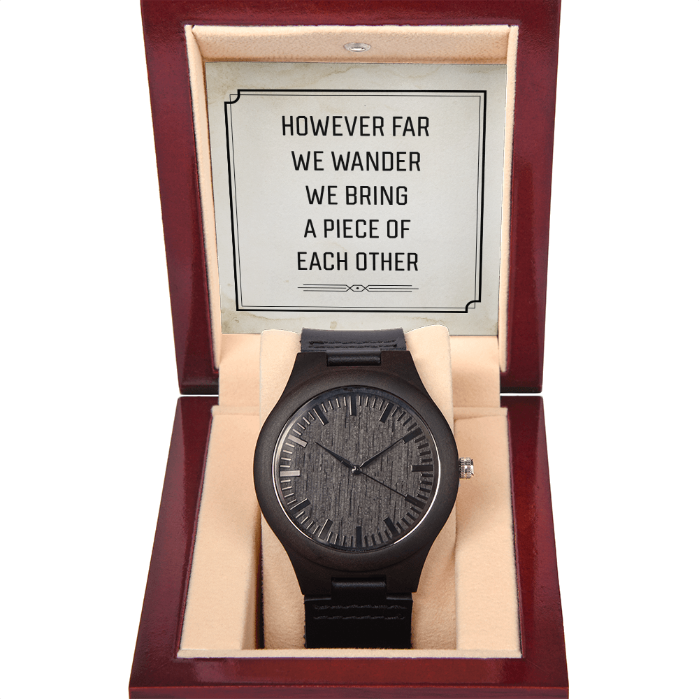 However Far We Wander Wooden Watch