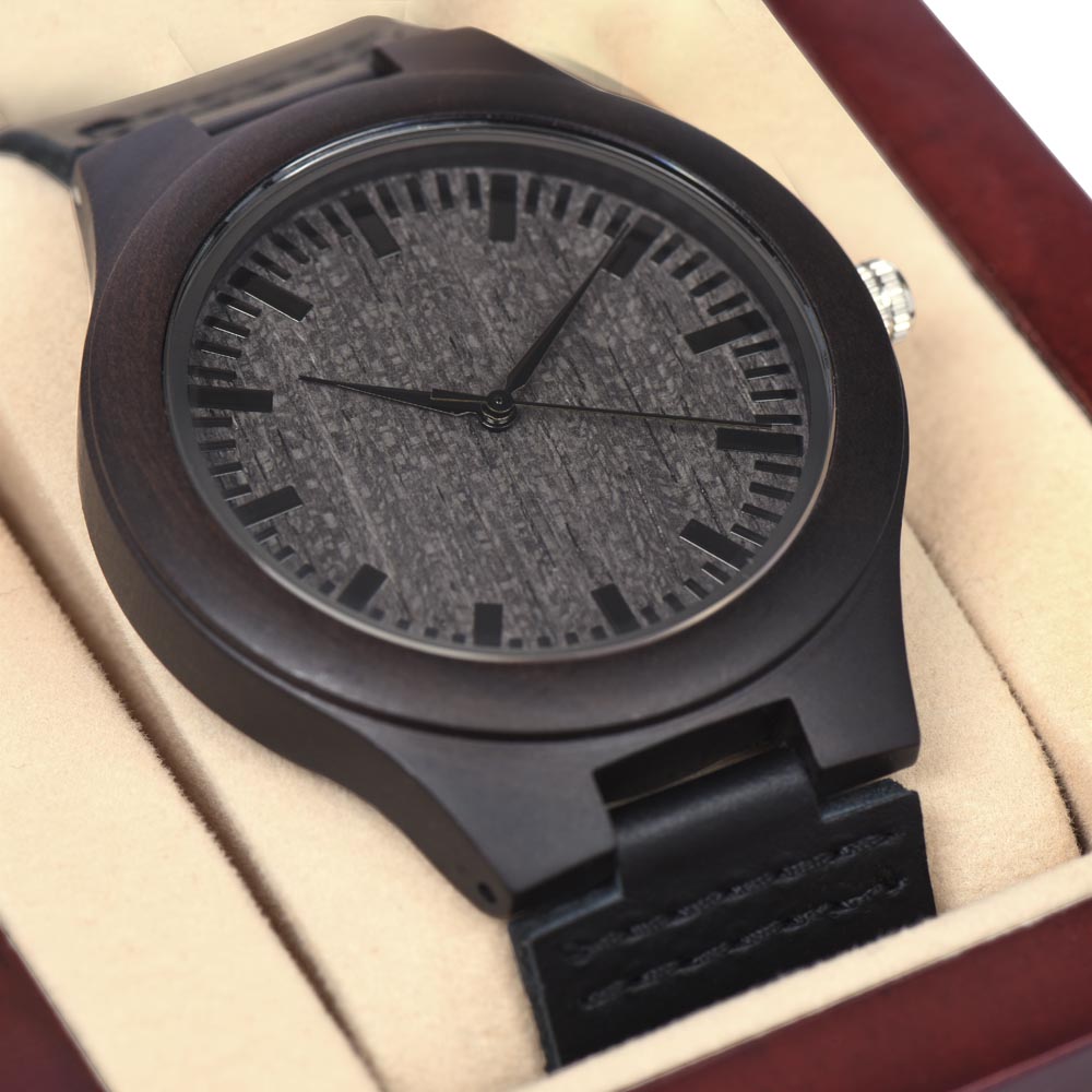 My Husband, My Love Wooden Watch