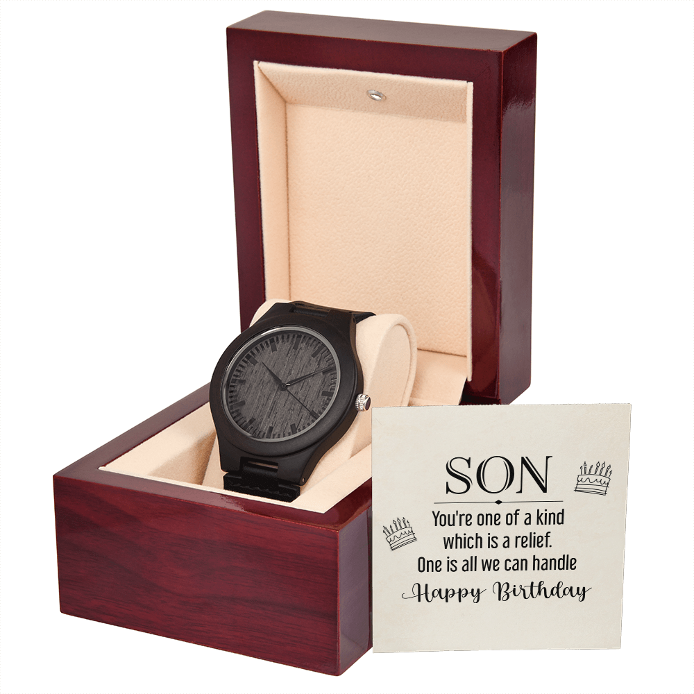 To My Son, One of a Kind Wooden Watch