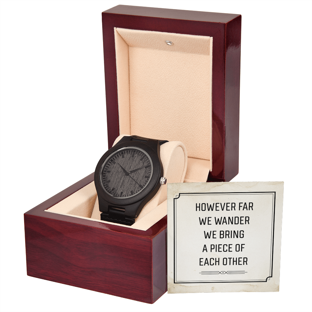 However Far We Wander Wooden Watch