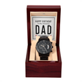 Happy Birthday to My Amazing Dad Black Chronograph Watch