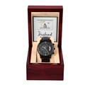 My Husband, My Love Black Chronograph Watch