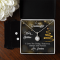 To My Granddaughter, Merry Christmas Eternal Hope Necklace & Earring Set
