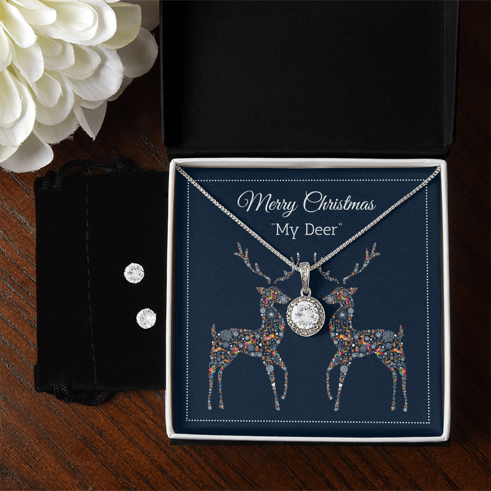 Merry Christmas, My Deer Eternal Hope Necklace & Earring Set