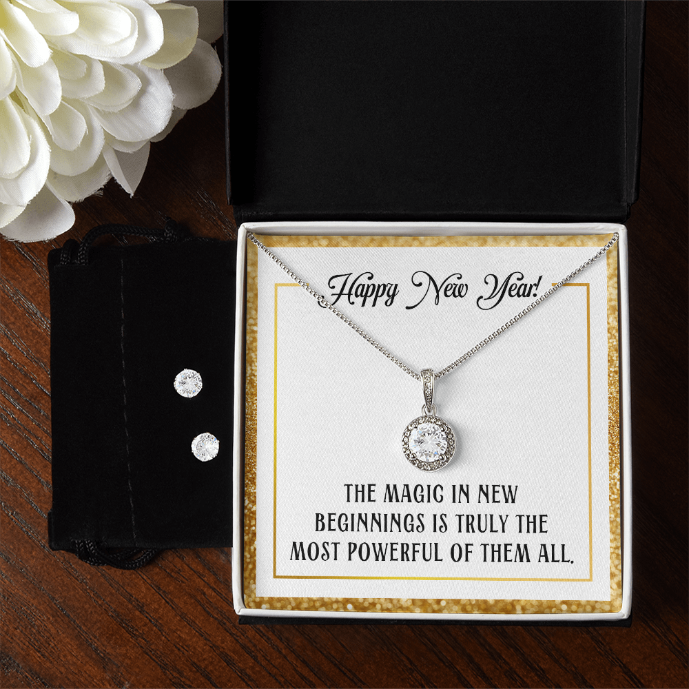 Happy New Year, New Beginnings Eternal Hope Necklace & Earring Set