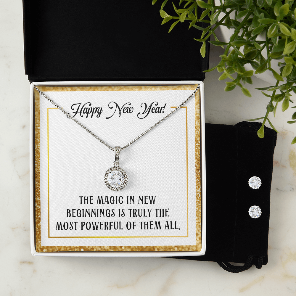 Happy New Year, New Beginnings Eternal Hope Necklace & Earring Set