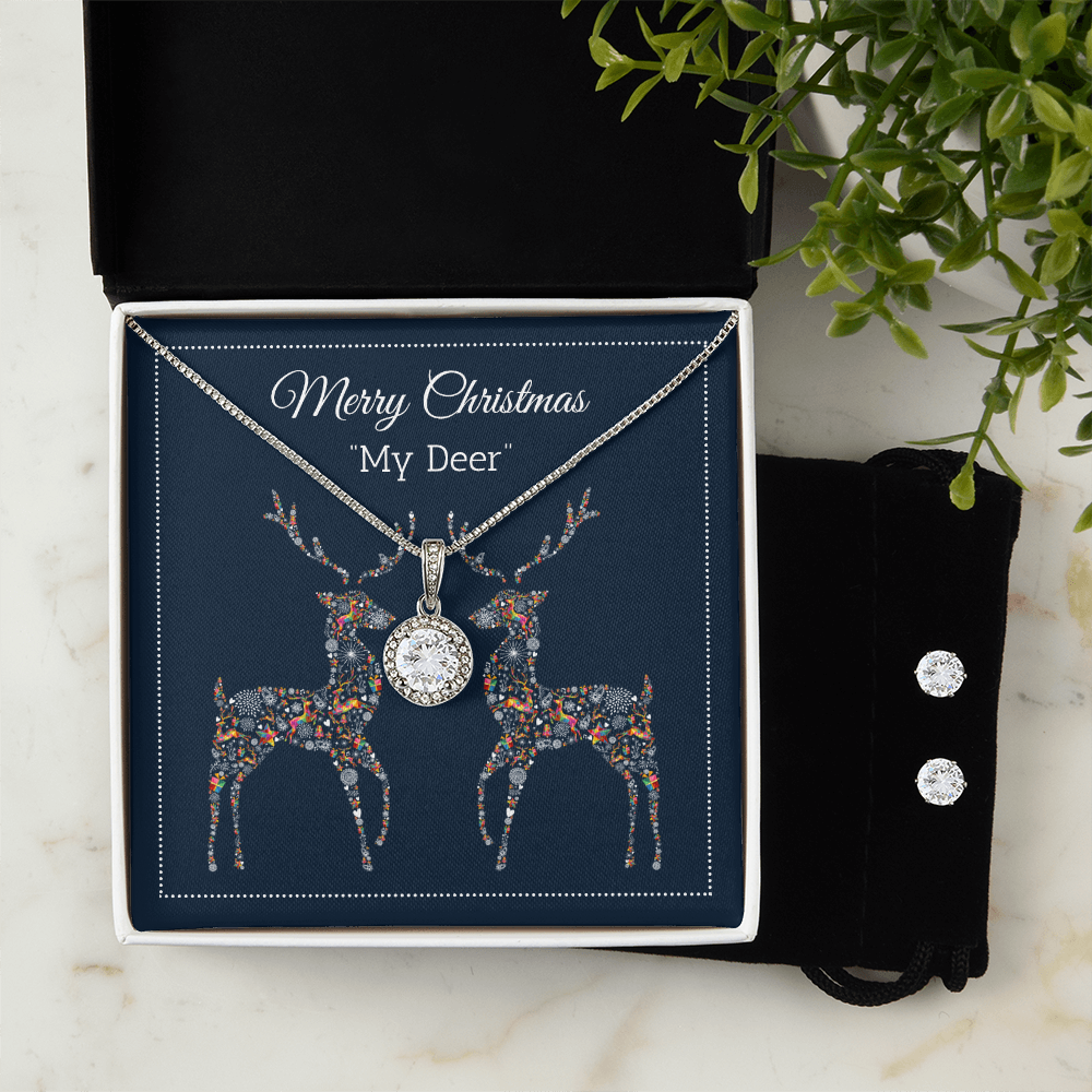 Merry Christmas, My Deer Eternal Hope Necklace & Earring Set