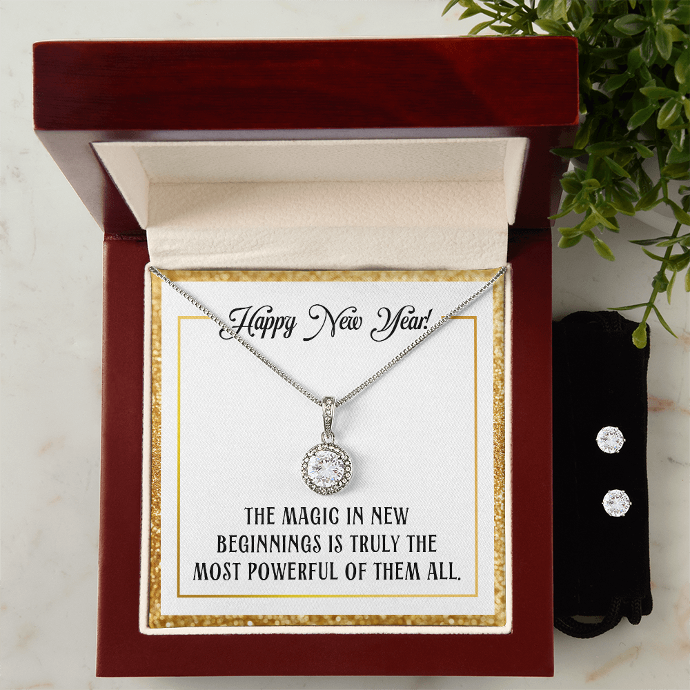 Happy New Year, New Beginnings Eternal Hope Necklace & Earring Set