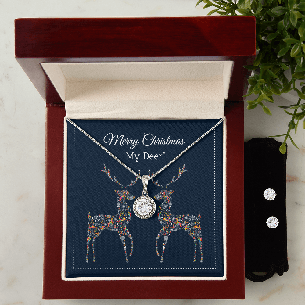 Merry Christmas, My Deer Eternal Hope Necklace & Earring Set
