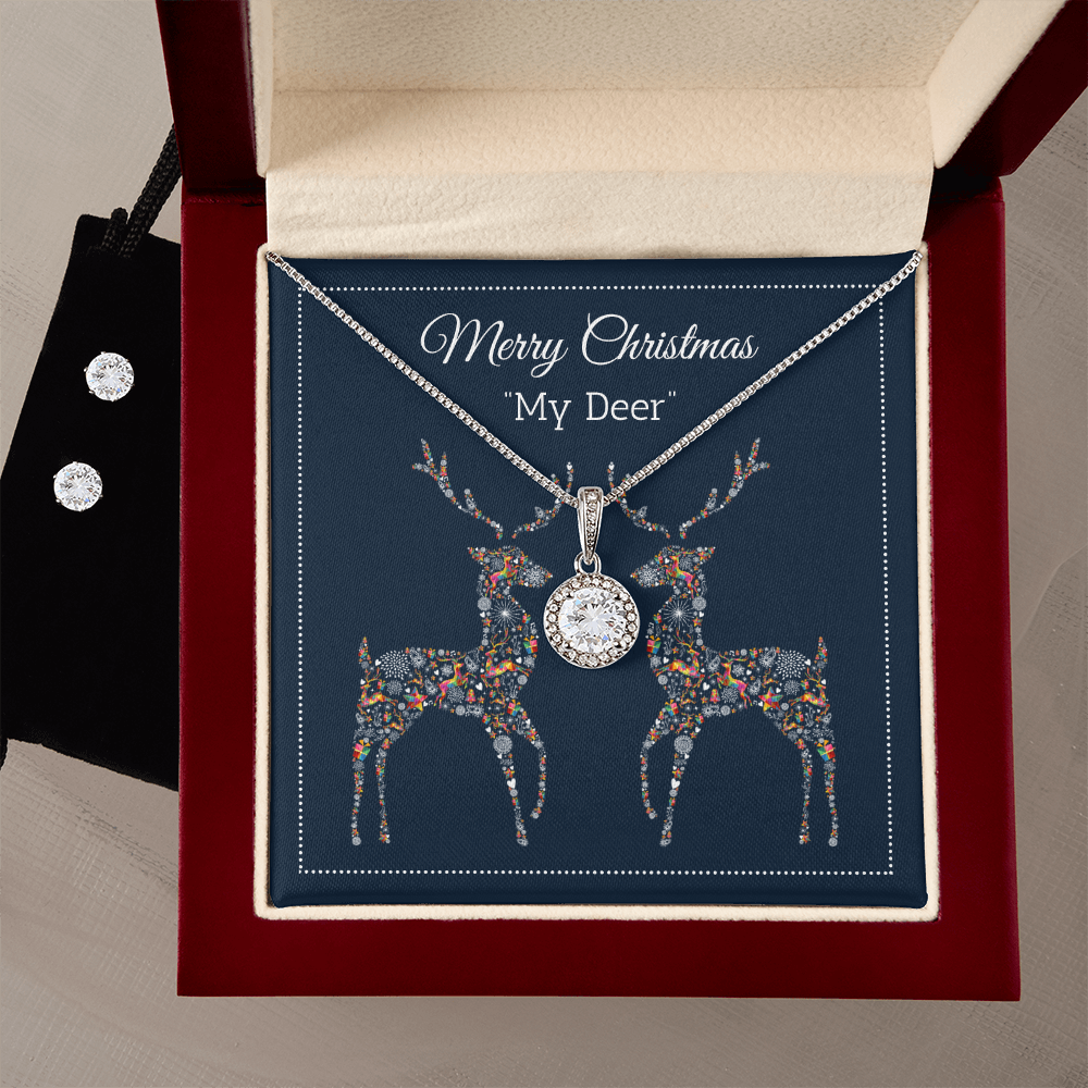 Merry Christmas, My Deer Eternal Hope Necklace & Earring Set
