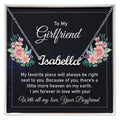 To My Girlfriend Forever in Love Custom Name Necklace