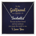 To My Girlfriend Best Friend and Soulmate Custom Name Necklace