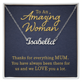 To an Amazing Mum Thanks for Everything Custom Name Necklace