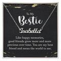 To My Bestie Precious Memories Custom Name Necklace