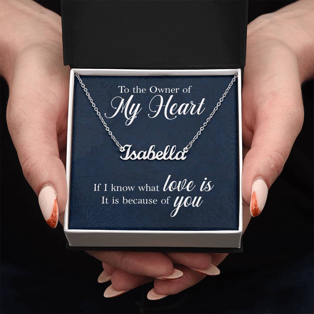 To the Owner of My Heart Custom Name Necklace