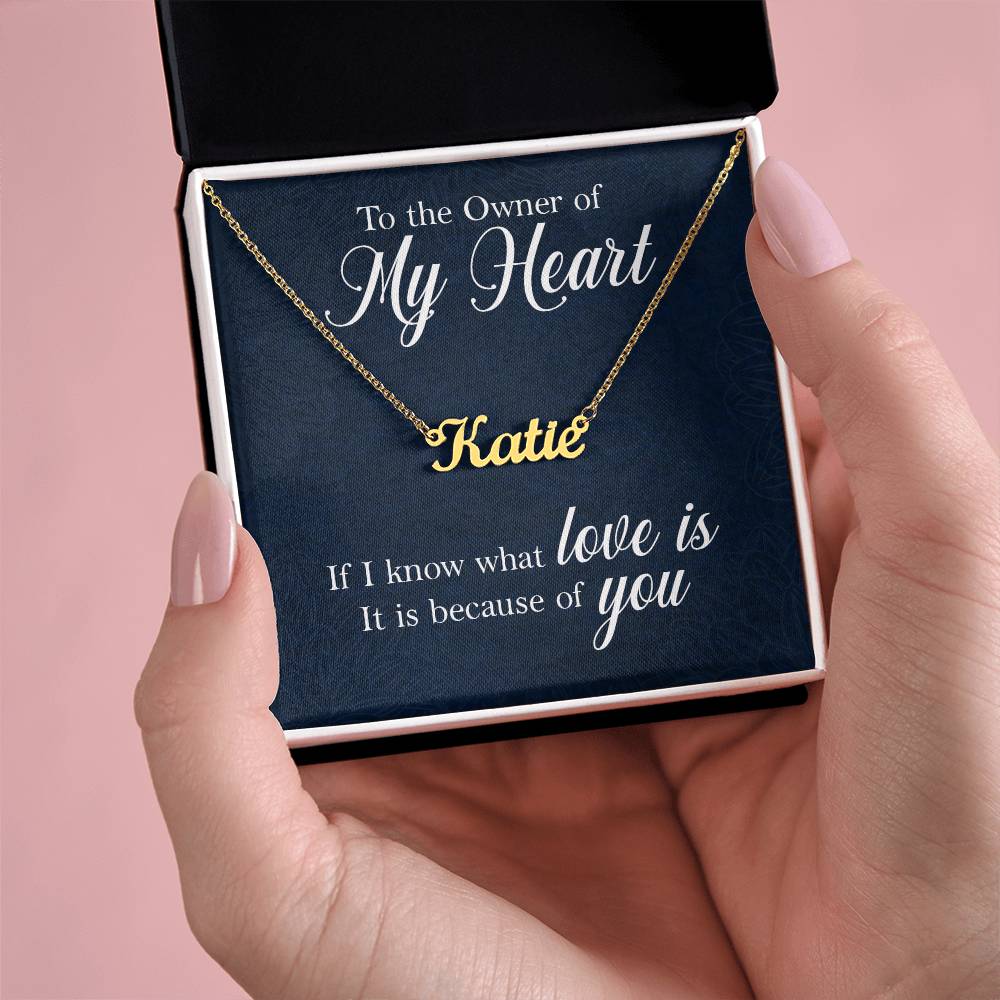 To the Owner of My Heart Custom Name Necklace