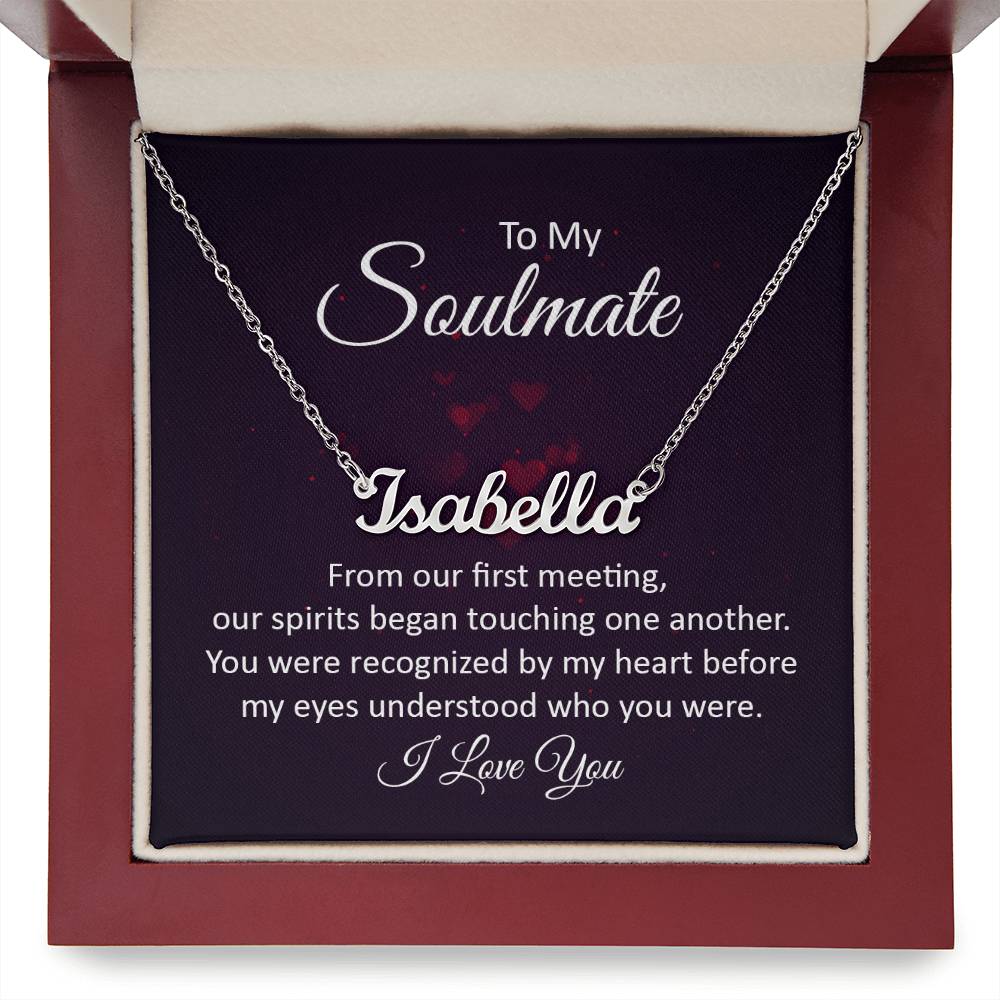 To My Soulmate Custom Name Necklace
