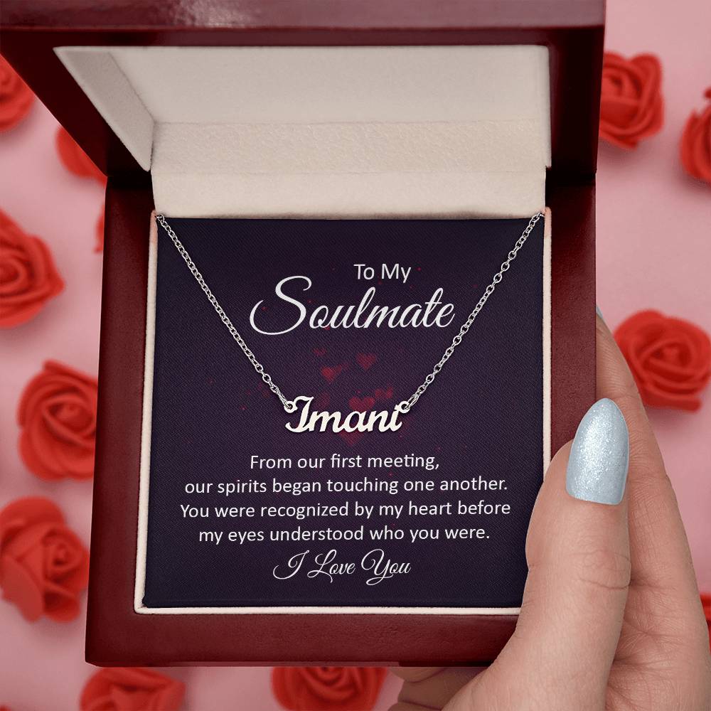 To My Soulmate Custom Name Necklace