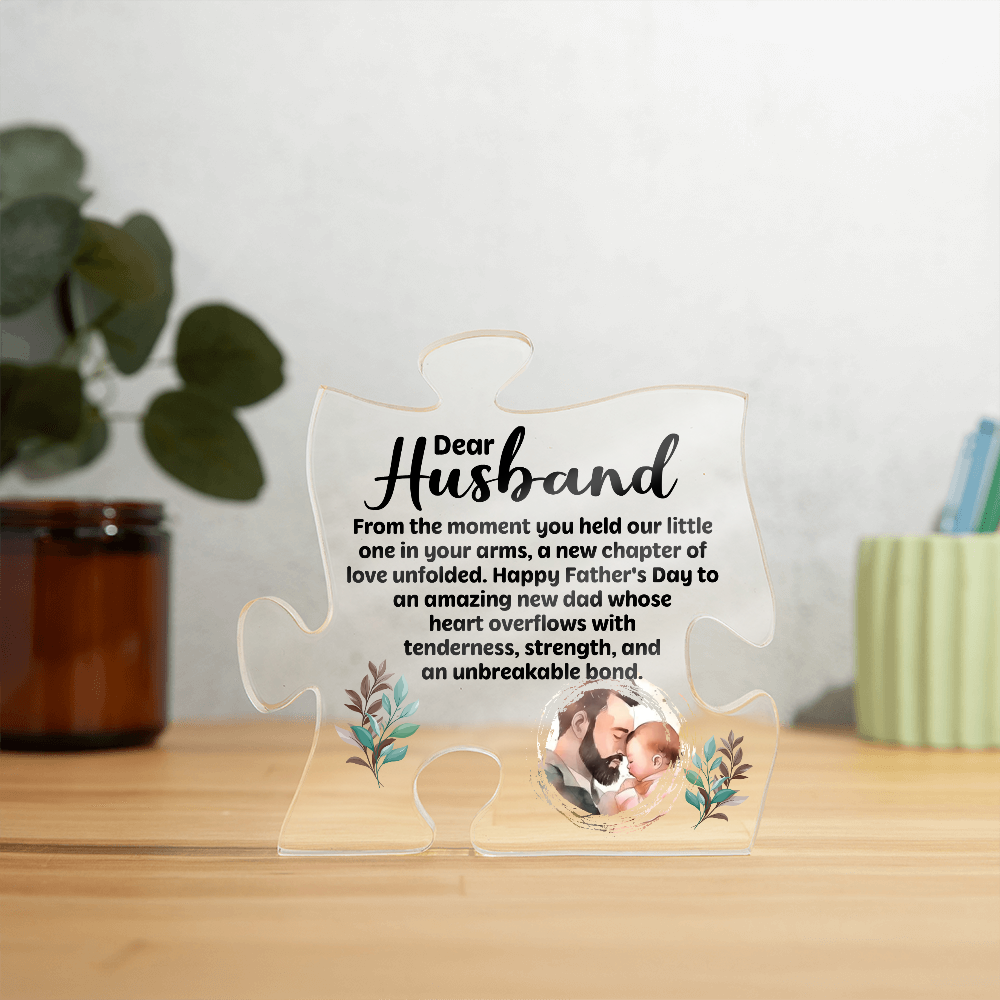 Dear Husband Happy Father’s Day Acrylic Puzzle Plaque