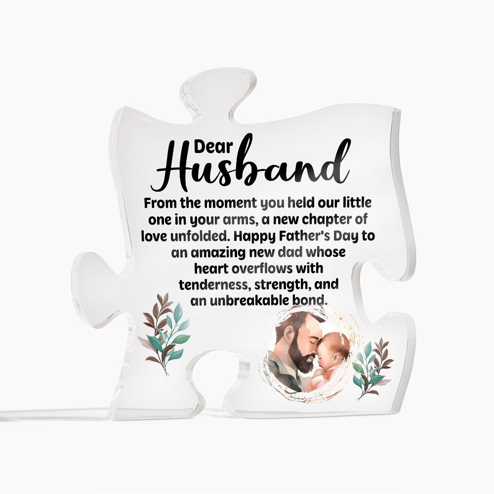 Dear Husband Happy Father’s Day Acrylic Puzzle Plaque
