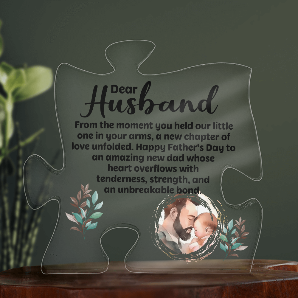Dear Husband Happy Father’s Day Acrylic Puzzle Plaque