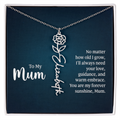 To My Mum Forever Sunshine Flower Name Necklace