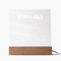 Bonus Dad Thank You for Your Guidance Acrylic Square Plaque