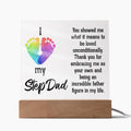 Stepdad You Showed Me Unconditional Love Acrylic Square Plaque