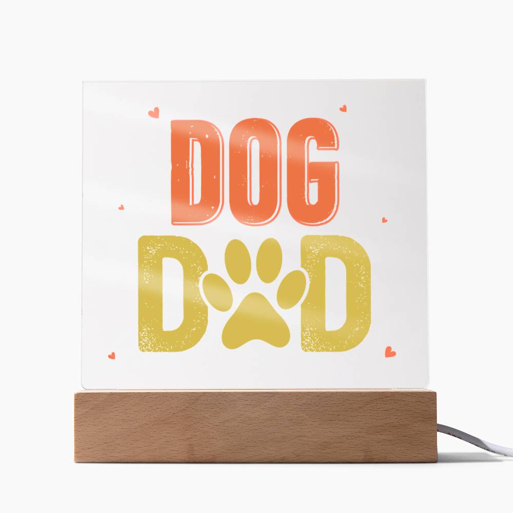 Dog Dad Acrylic Square Plaque