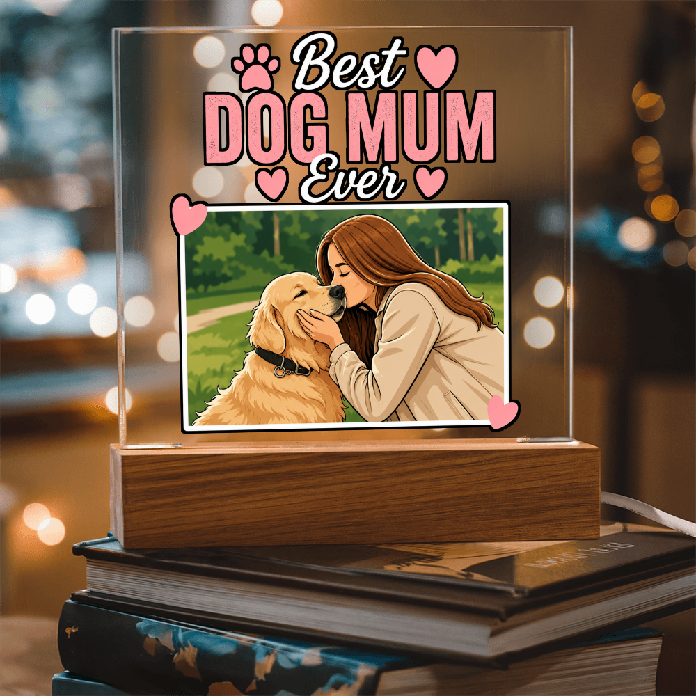 Best Dog Mum Ever Acrylic Square Plaque