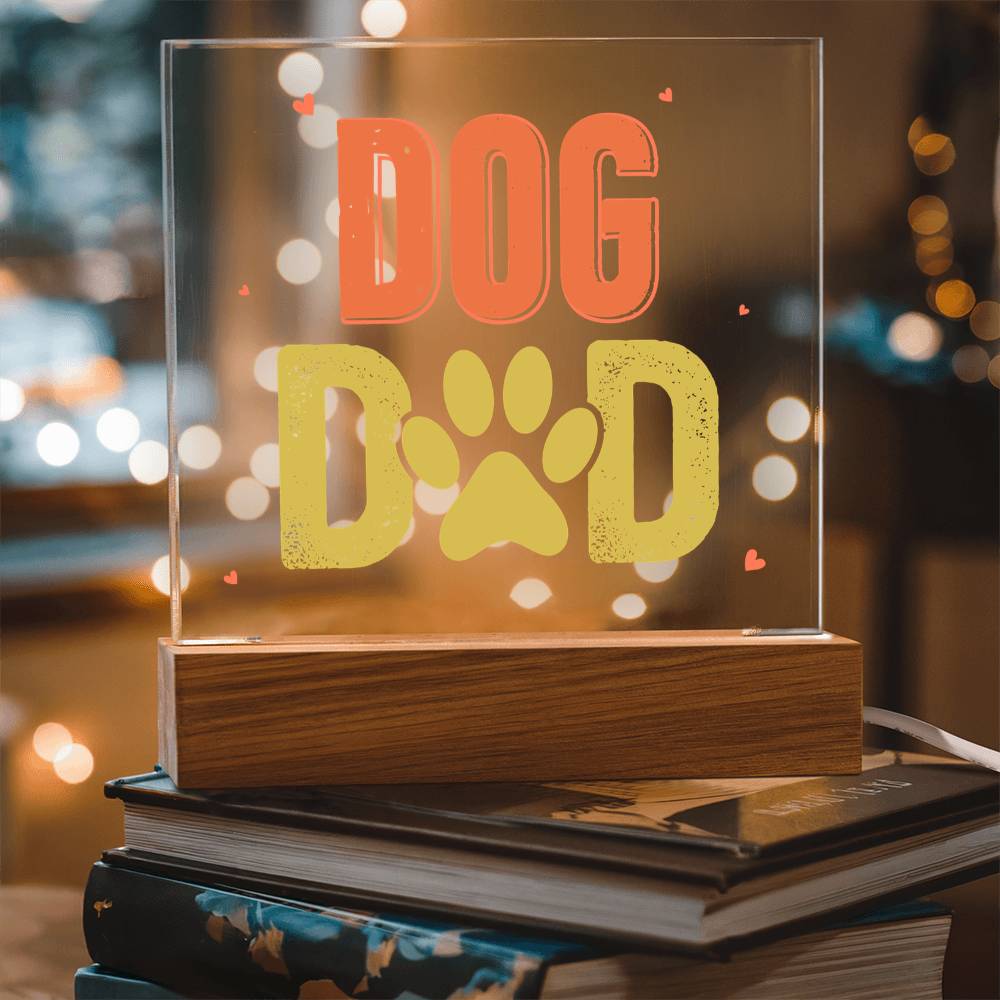 Dog Dad Acrylic Square Plaque