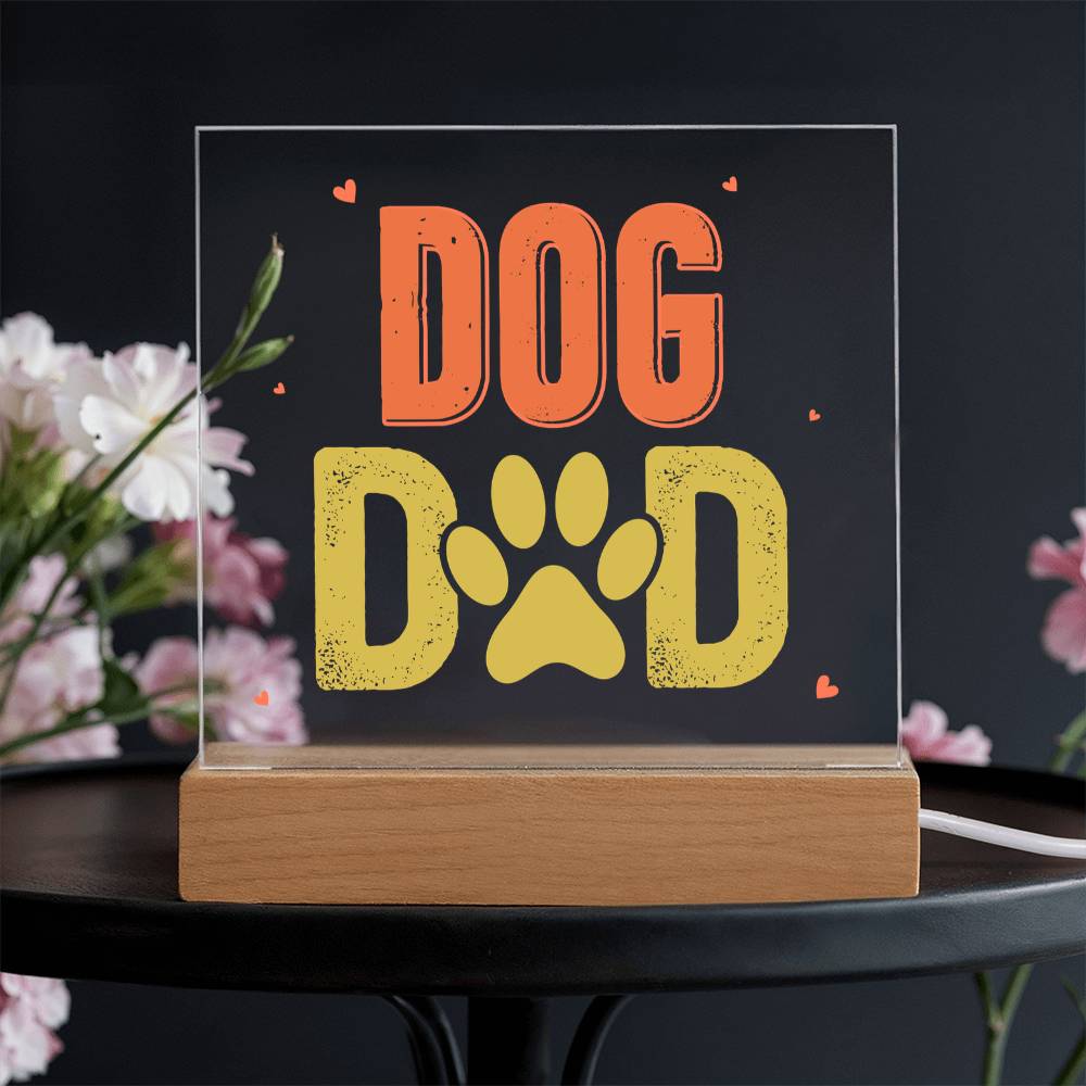 Dog Dad Acrylic Square Plaque