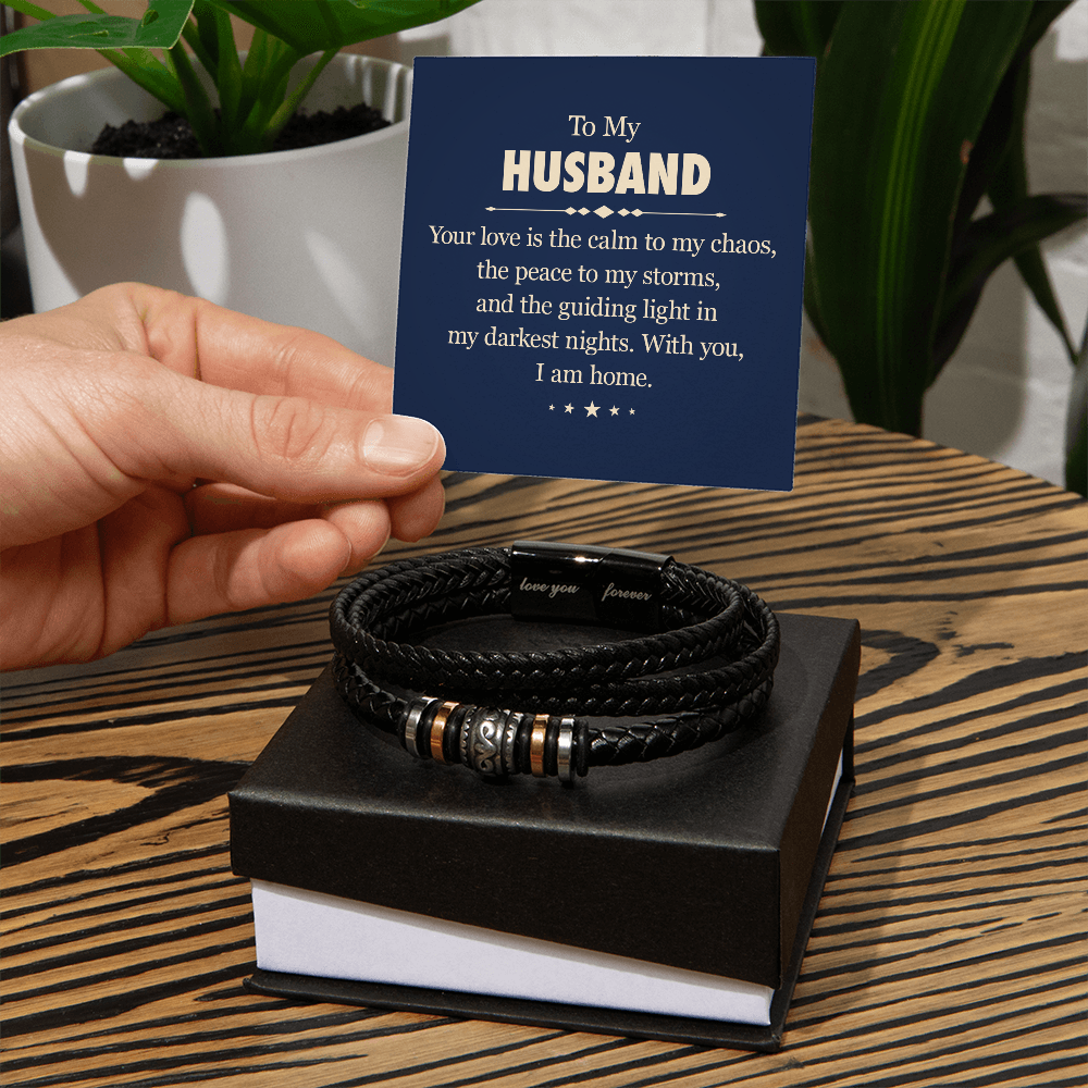 To My Husband Love You Forever Bracelet