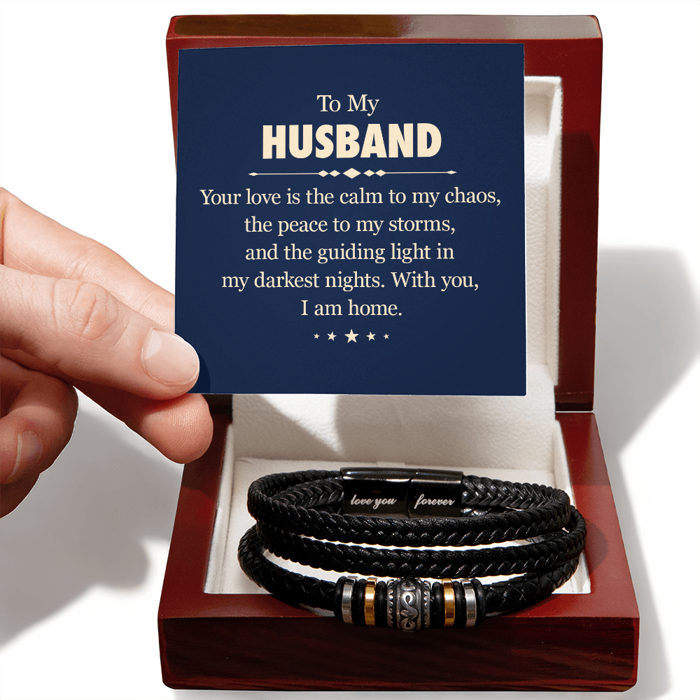 To My Husband Love You Forever Bracelet